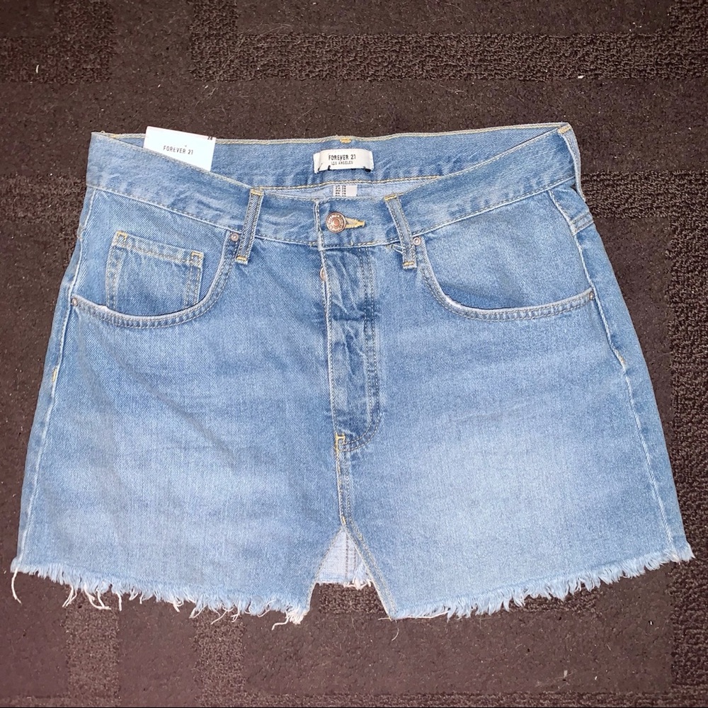 Light Blue Denim Skirt